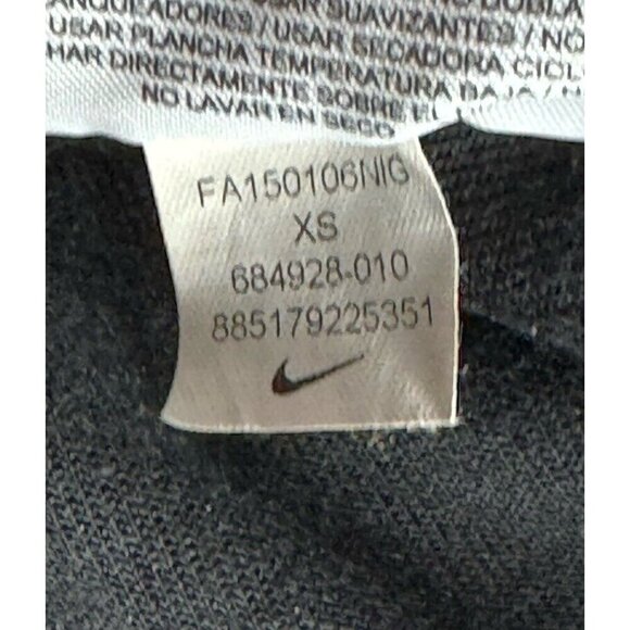 Nike Women's Sz XS Black Asymmetric Zip Tech Fleece Oversized Hoodie - Picture 7 of 11